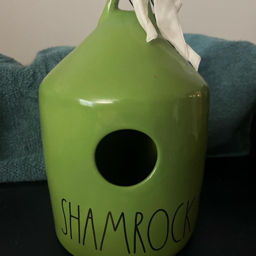 Rae Dunn Shamrock Birdhouse